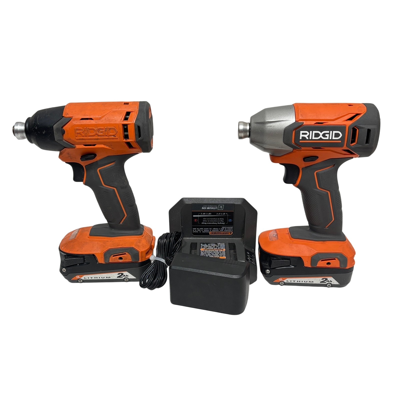 RIDGID R86002/R860021 18V Lithium Ion Cordless 1/4" Drive Impact Driver Combo