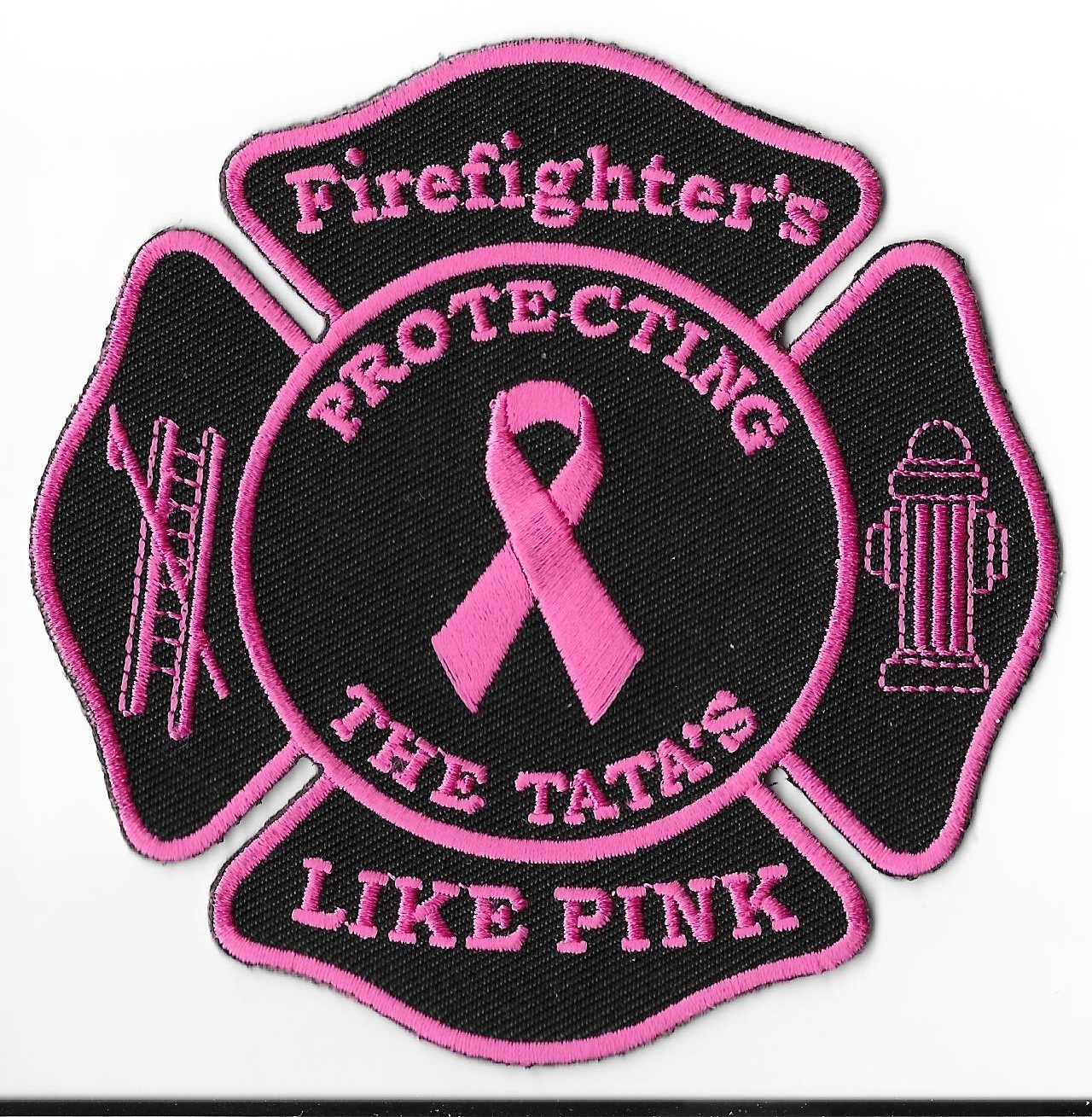 Firefighter's Like Pink Protecting the Tata's Shoulder Patch V2