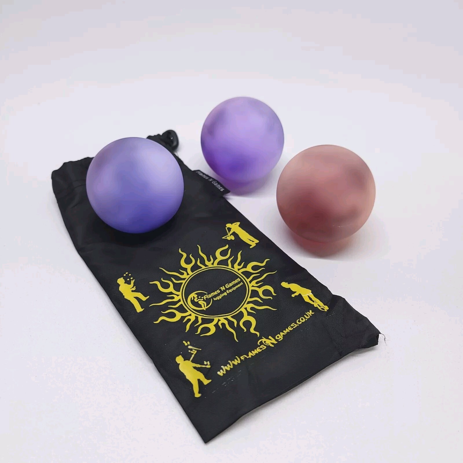 Flames ‘N Games LED Glow Juggling Balls Juggle Set Of 3 Strobe Color Changing