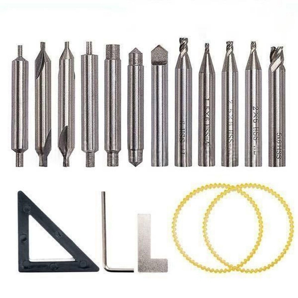 17PCS Drill Bits Set For 368A 339C Locksmith Tool Vertical Key Machine
