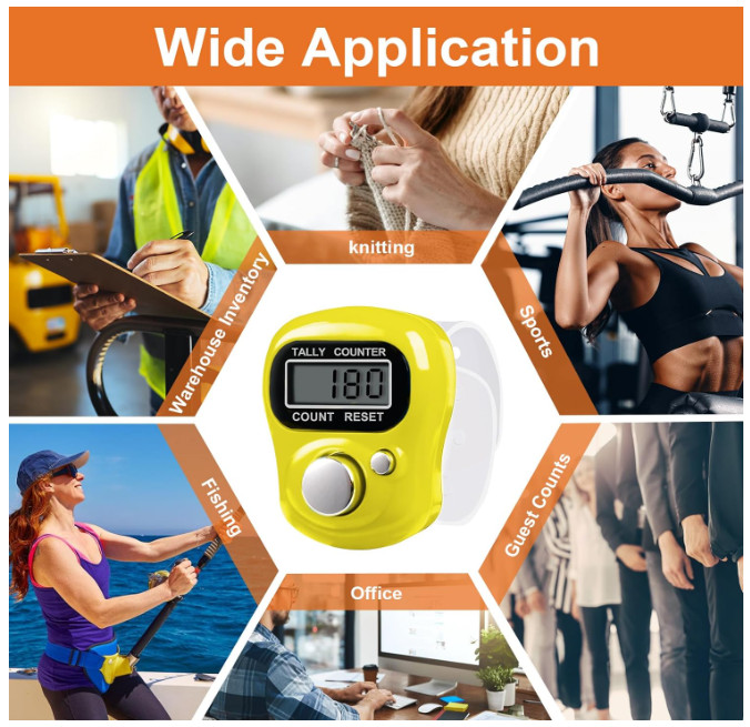 Electronic Finger Counter Resettable 5 Digit LCD Electronic Digital Display Gift