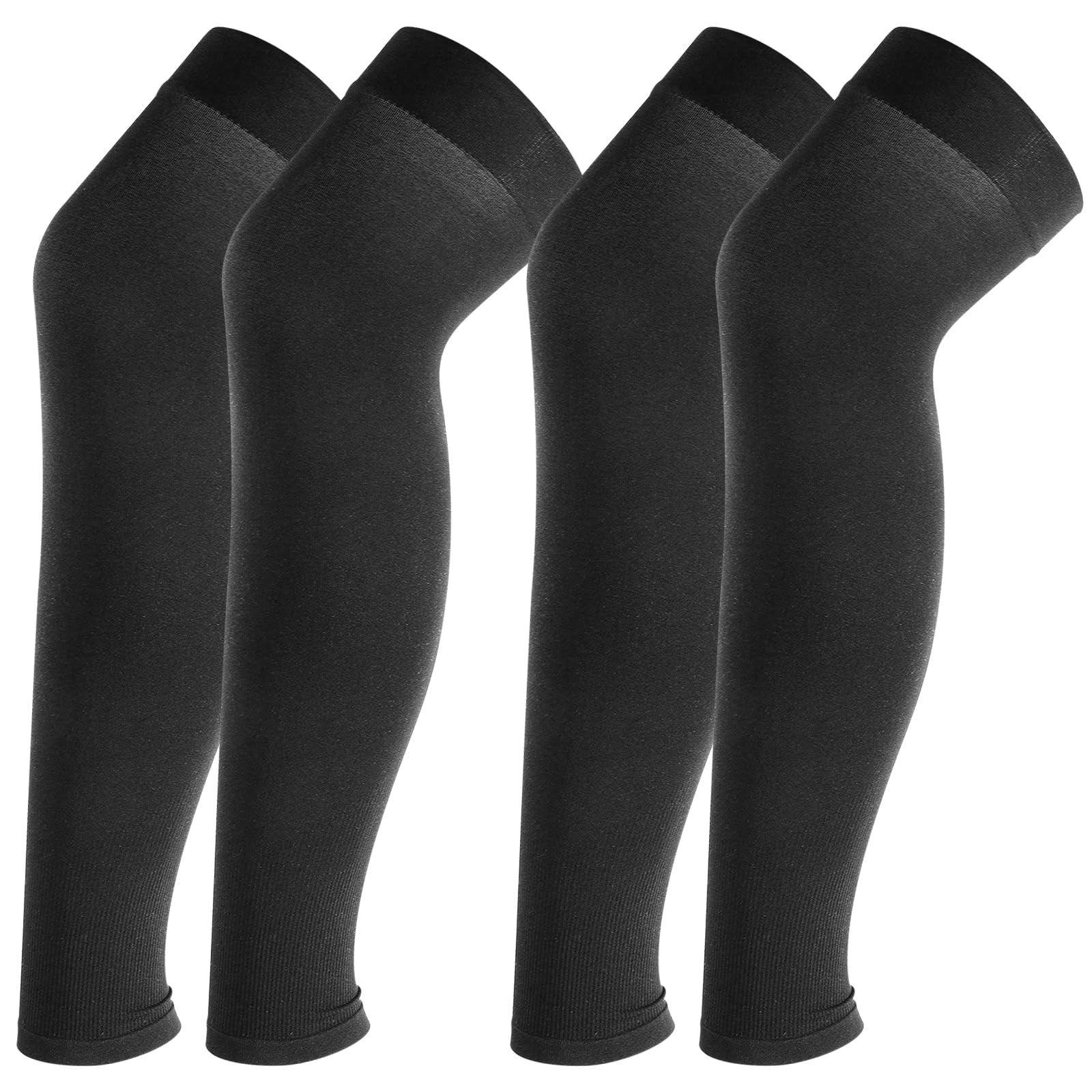 QVYQVY 2 Pairs Full Leg Compression Sleeves, for Running Basketball Football ...