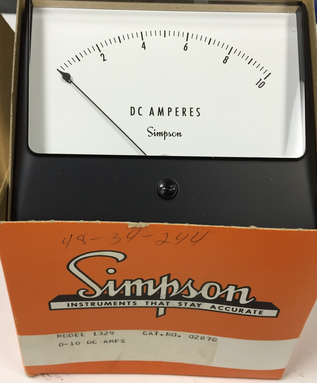 Simpson Ammeter Model 1329 25-0-25 DC MicroAmps Wide View Cat No. 4520