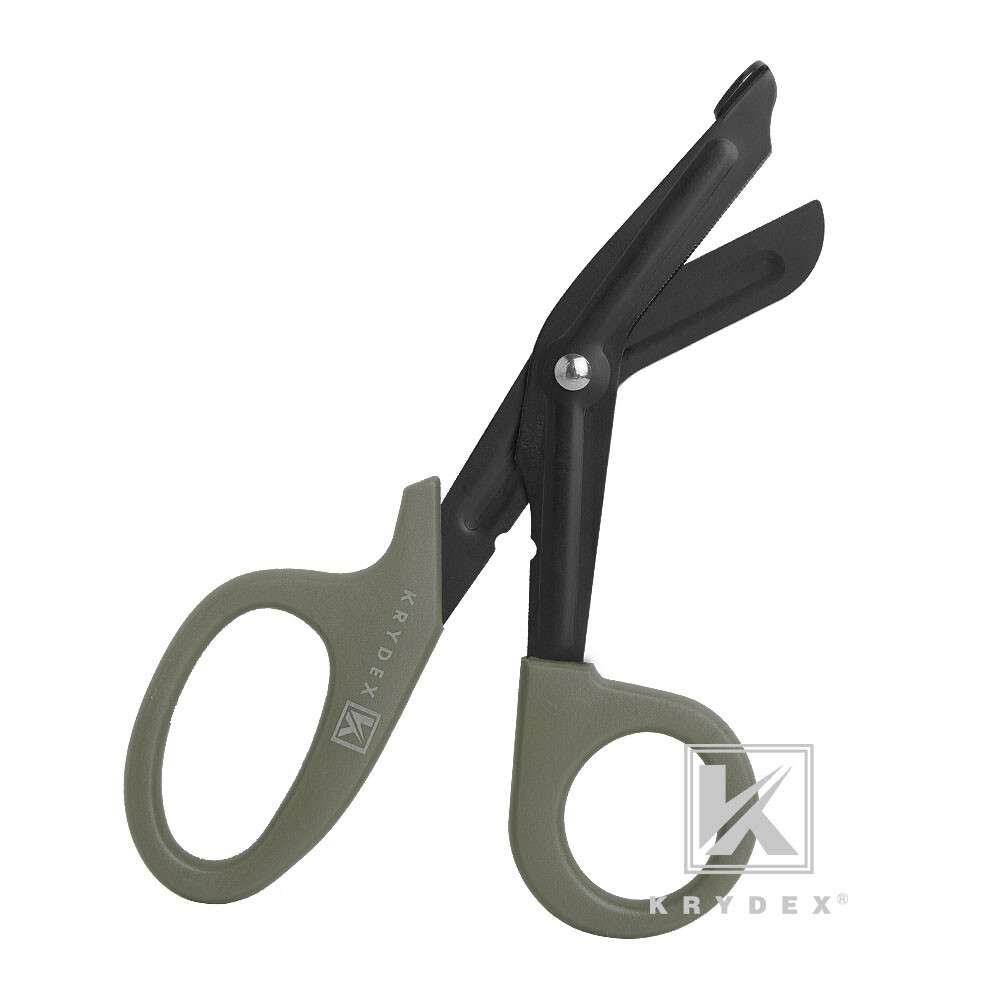 KRYDEX Medic Hand Pouch & Shears Tactical Shear Pouch Scissors Sheath MOLLE Back