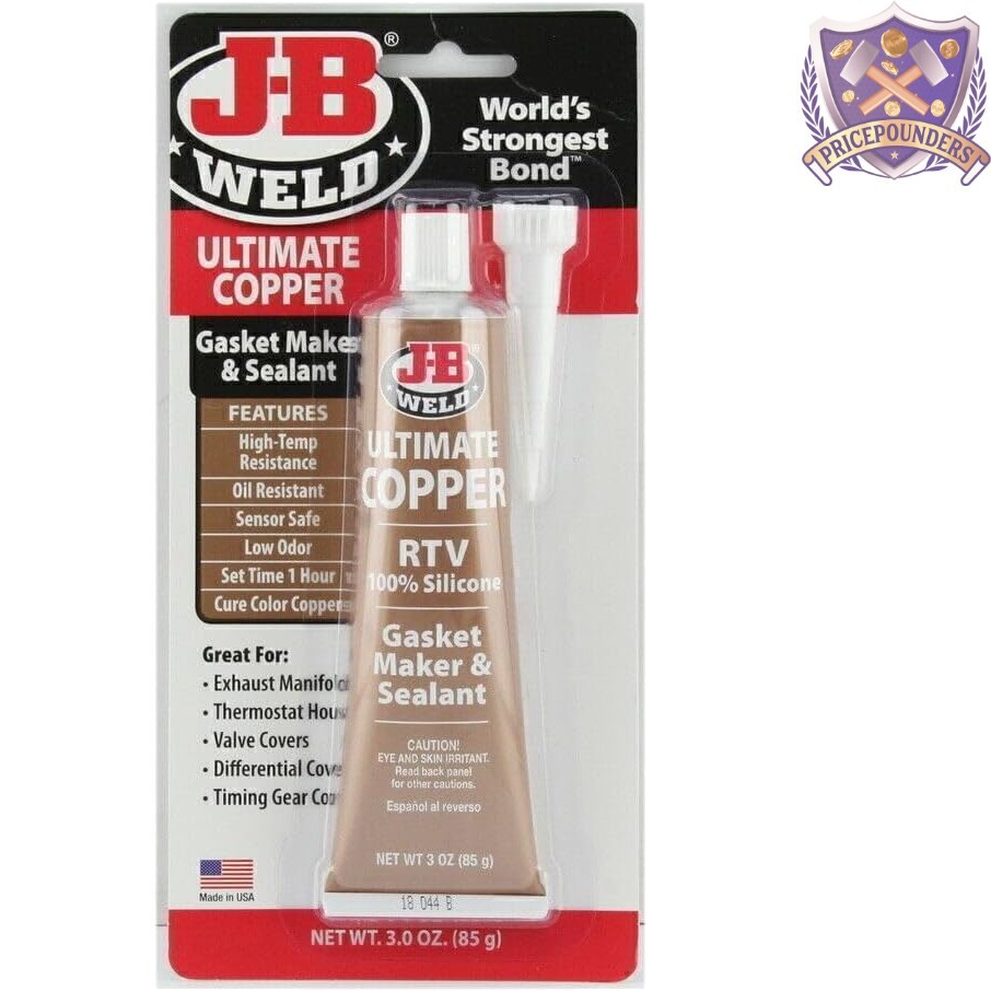 Versatile High-Temperature Silicone Gasket Maker - 3 oz. Tube for DIY Projects