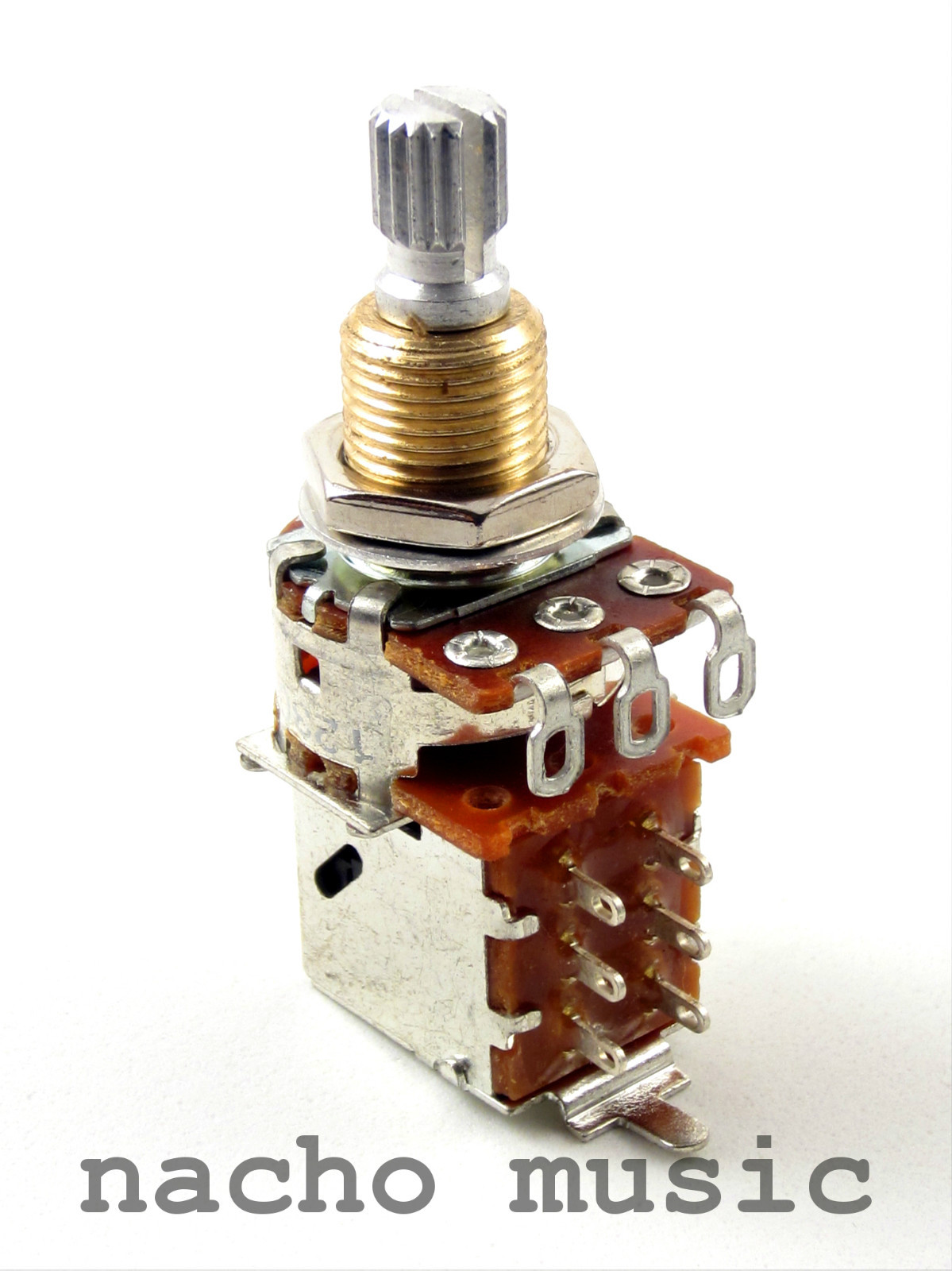 Bourns 500K Push-Pull AUDIO Taper Switch Potentiometer / Pot DPDT