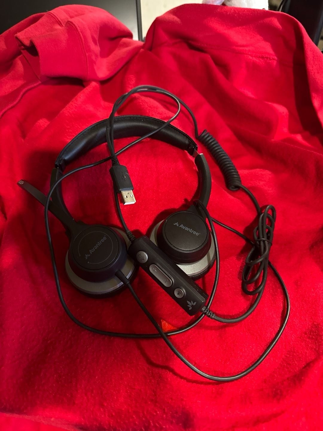 Avantree Alto Clair Wired USB Headset with Noise Cancelling Microphone and Inlin