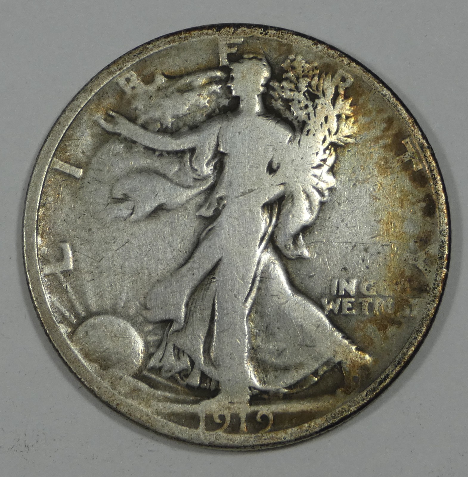 1919 Walking Liberty Half Dollar GOOD Silver 50c