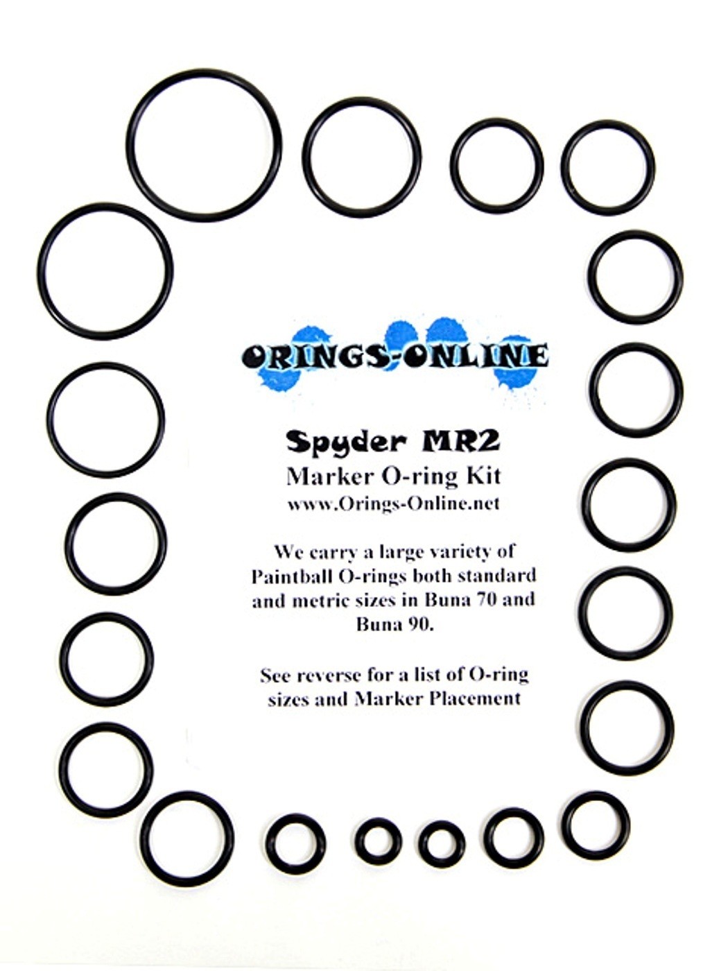 Spyder MR2 Paintball Marker O-ring Oring Kit x 2 rebuilds / kits