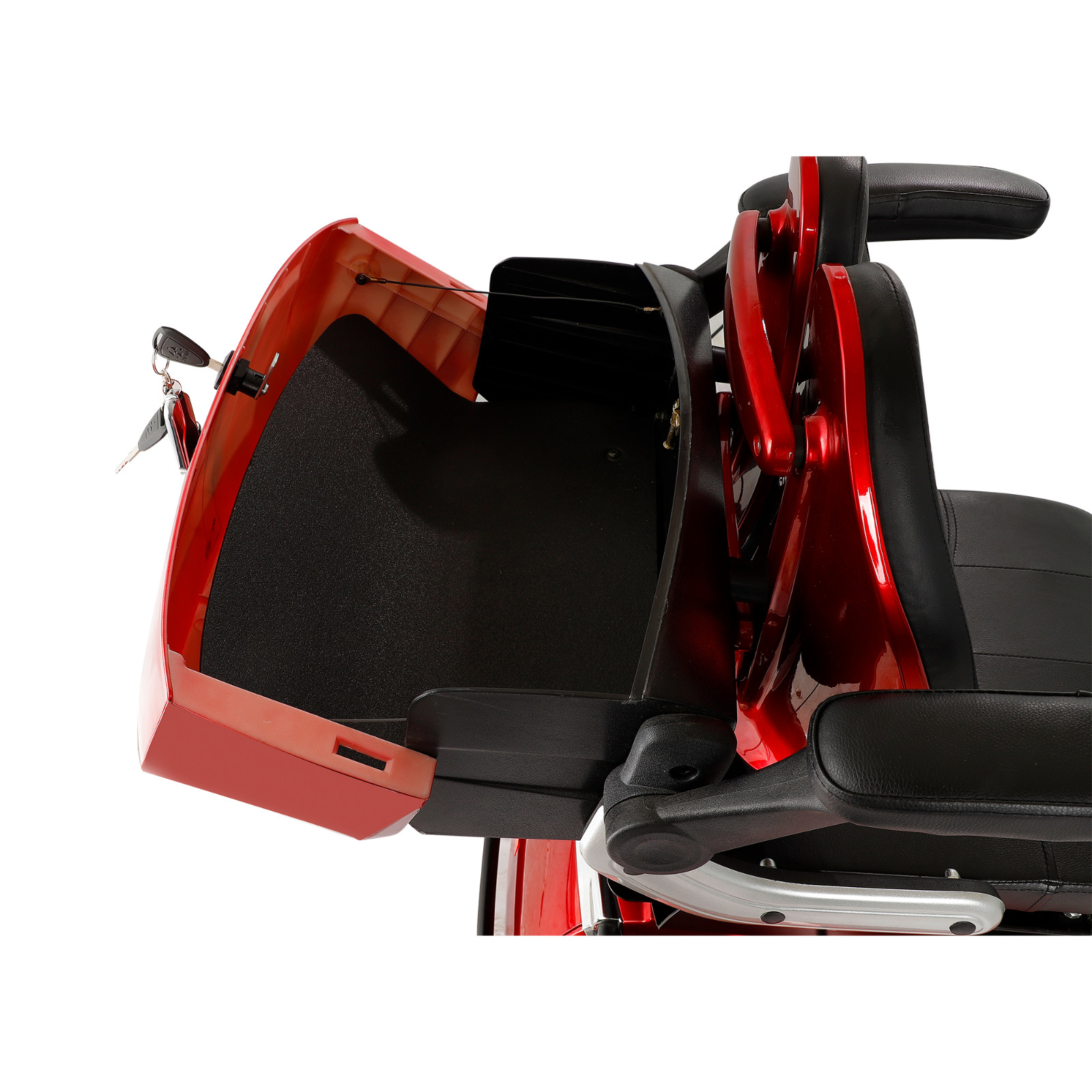 800W 60V20Ah 3-Wheel Travel Electric Mobility Scooter 3-Speed for Seniors 350LBS