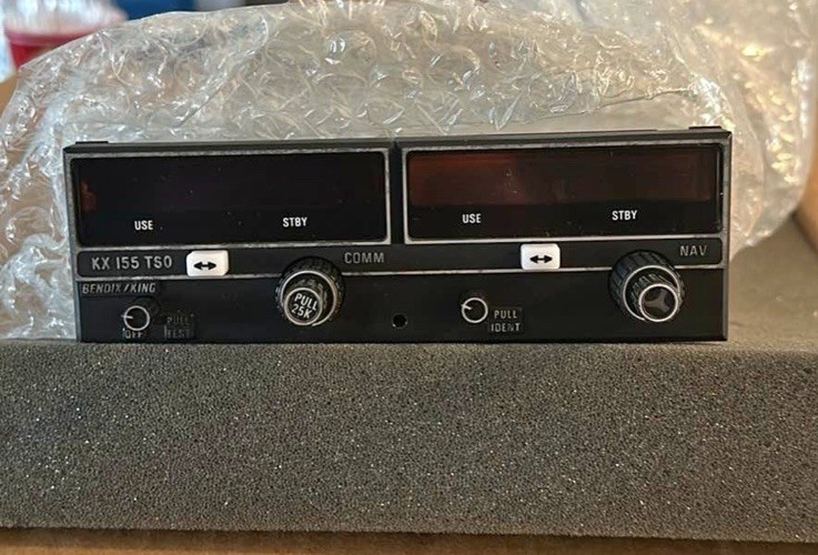 Bendix/King KX 155 TSO NAV/COMM – 14V – Working unit.  (No Tags)
