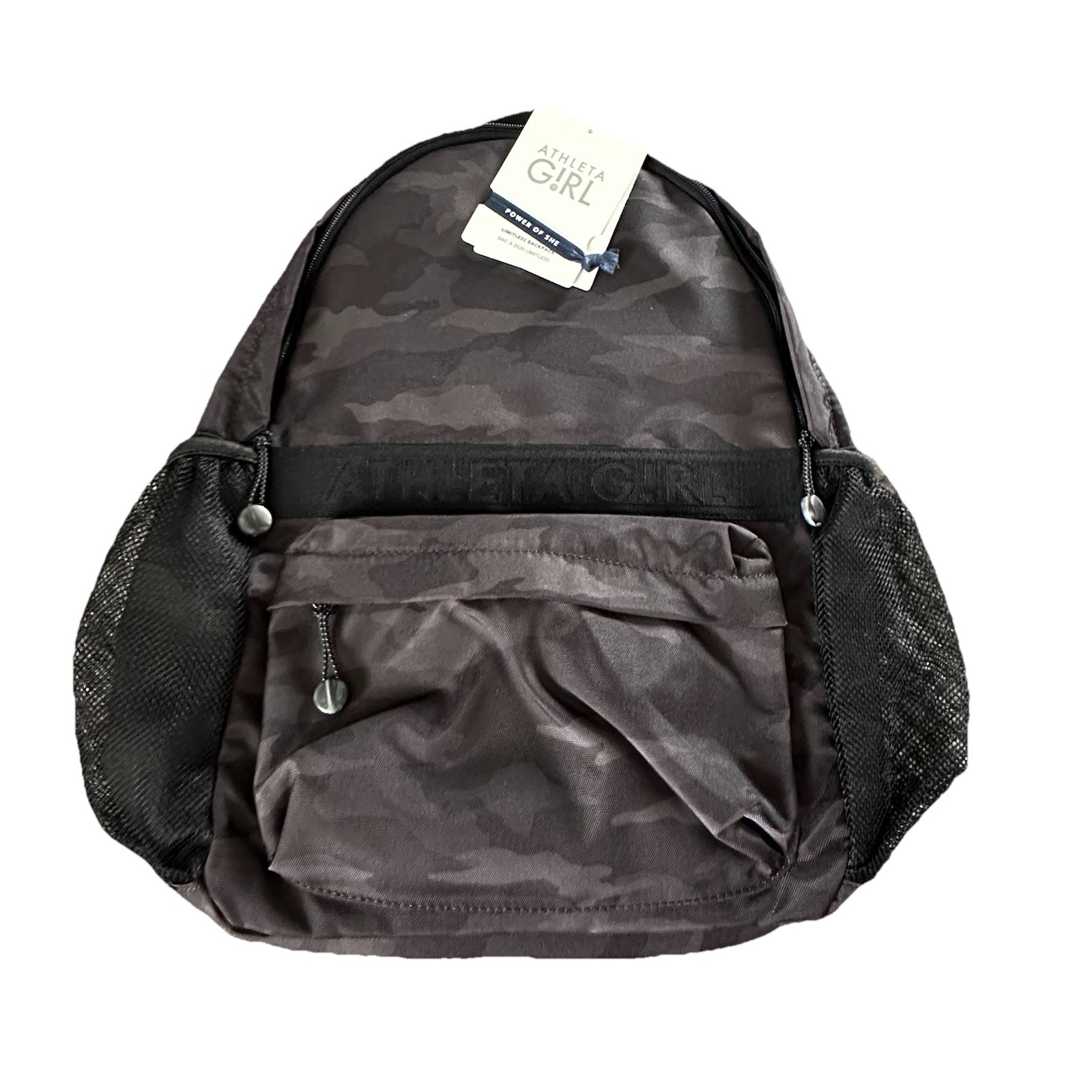 Athleta Girl Limitless Backpack Black Camo School Sports Travel Bag