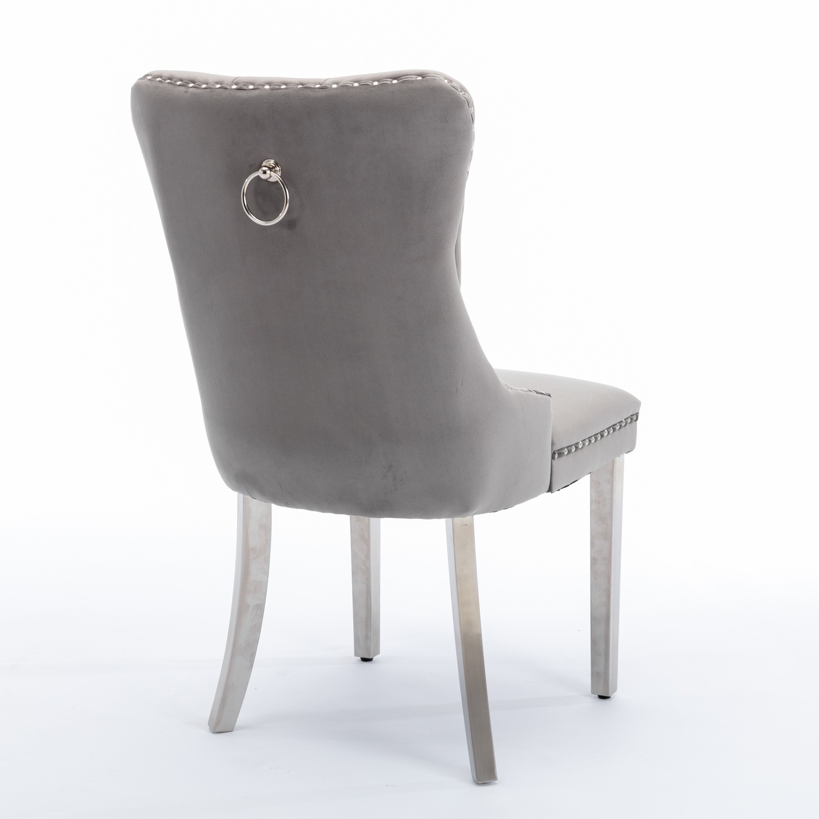 Set of 2 Modern High-end Tufted Dining Chair Velvet Upholstered Kitchen Chair