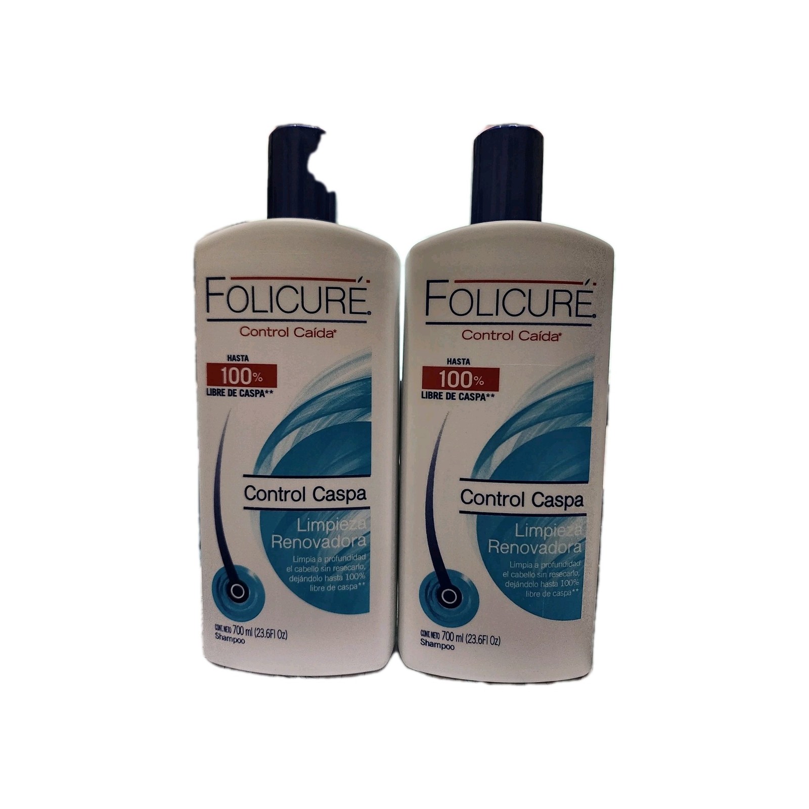 Folicuré 2pk Control Caspa Limpieza Renovadora 700ml Each