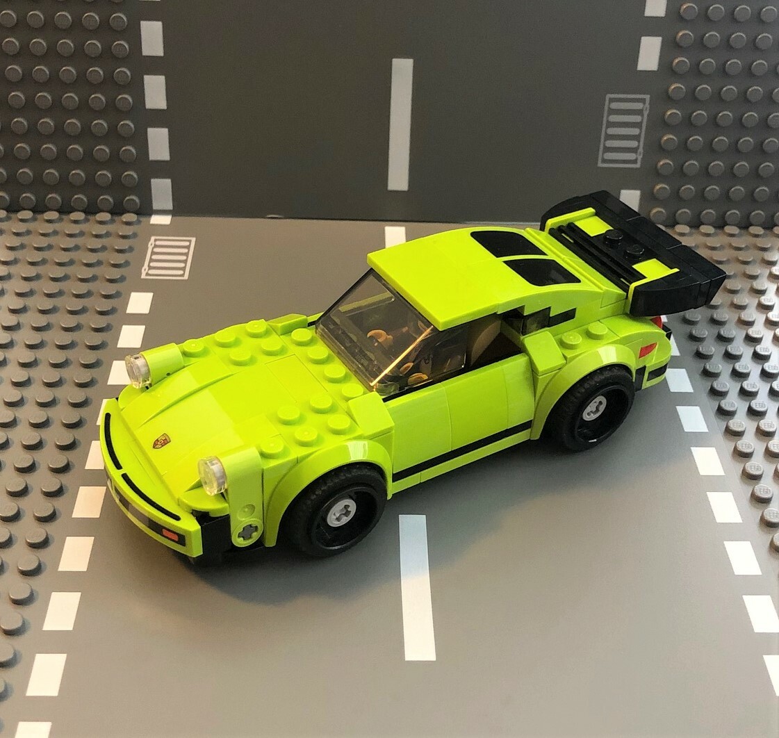 LEGO SPEED CHAMPIONS 1974 PORSCHE 911 TURBO 3.0 CUSTOM LIME #75895 NEW