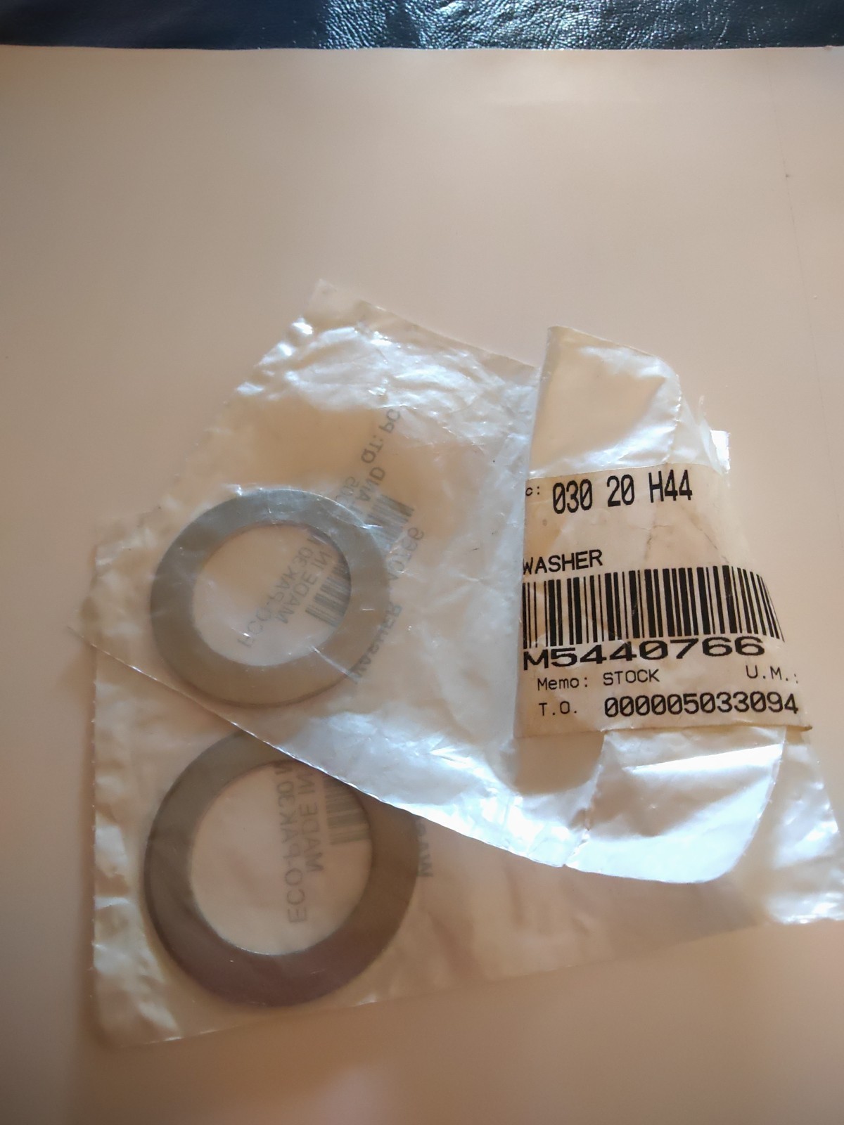 (2) Genuine Skidoo Washers M5440766 NLA Parts