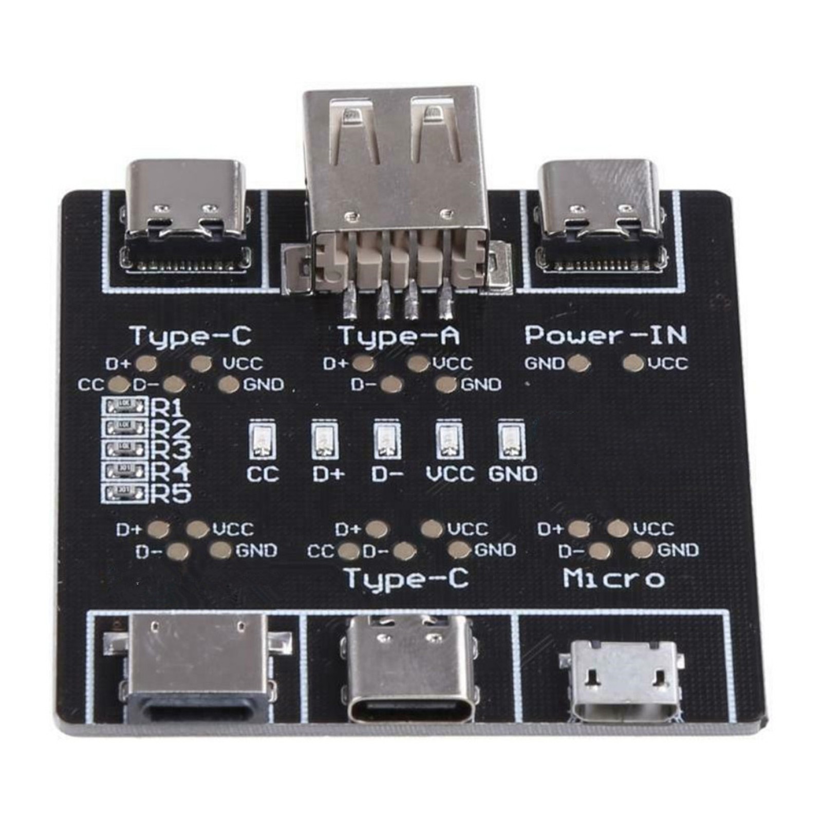 DT3 USB Data Cable Tester Fast Detecter Tool PCB Board For iPhone Micro Type C