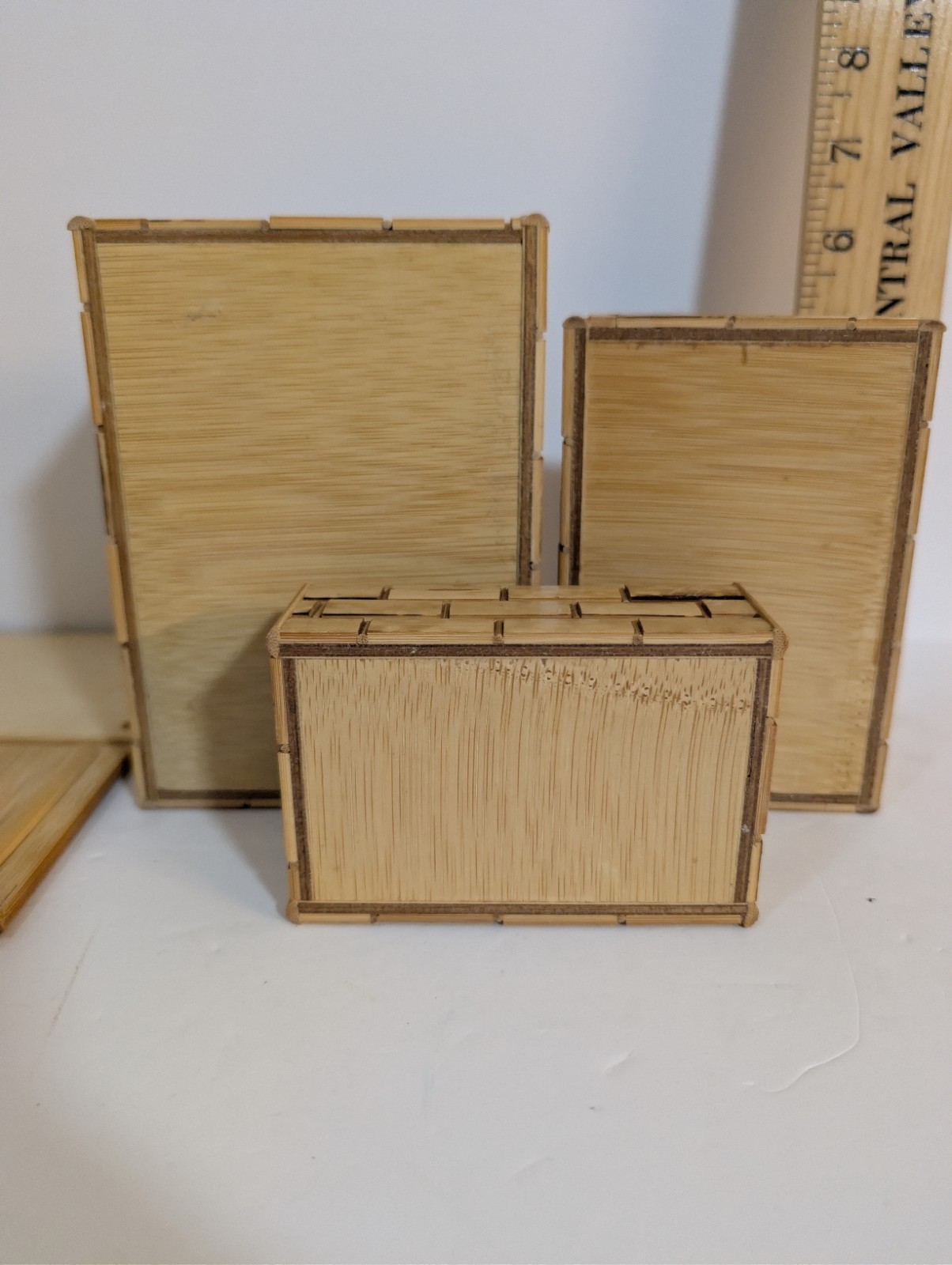Vintage Bamboo Nesting Boxes