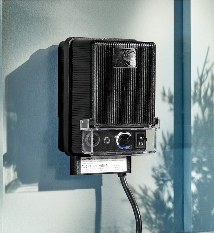 Kichler 15E60 BK Outdoor Lighting Transformer Black Corded Electric Wall Mounted