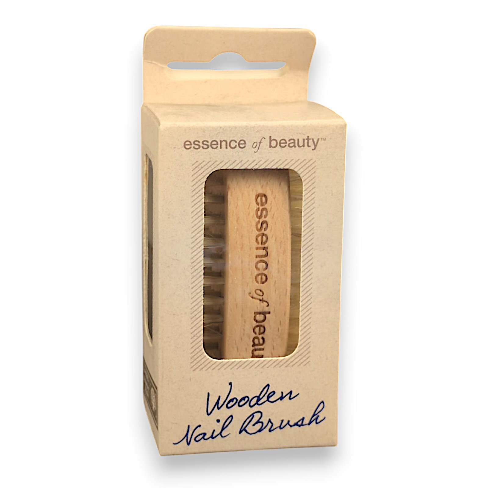 Essence of Beauty Ergonomic Design Wooden Nail Brush