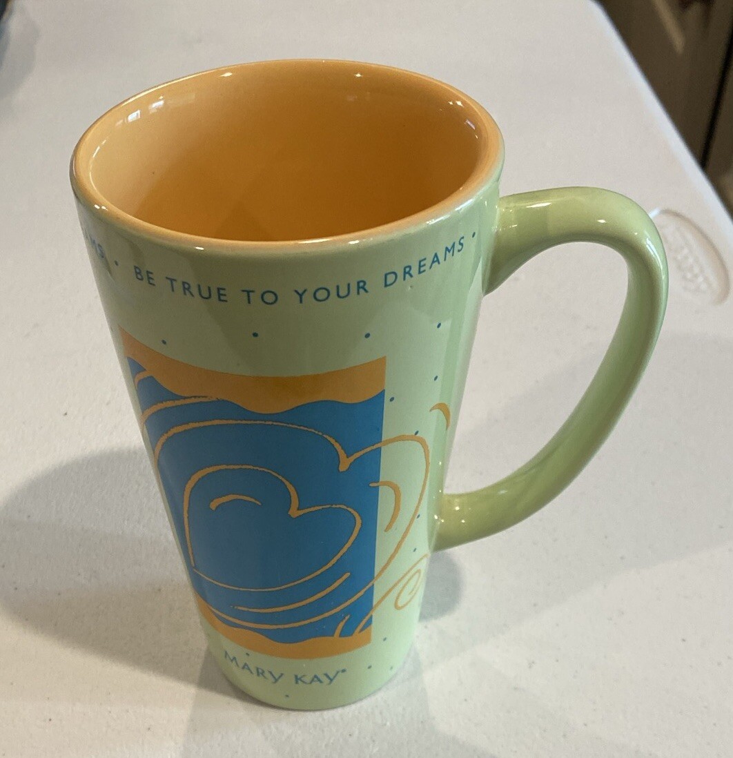 MARY KAY COFFEE MUG. TALL MARY KAY MUG. Art Deco
