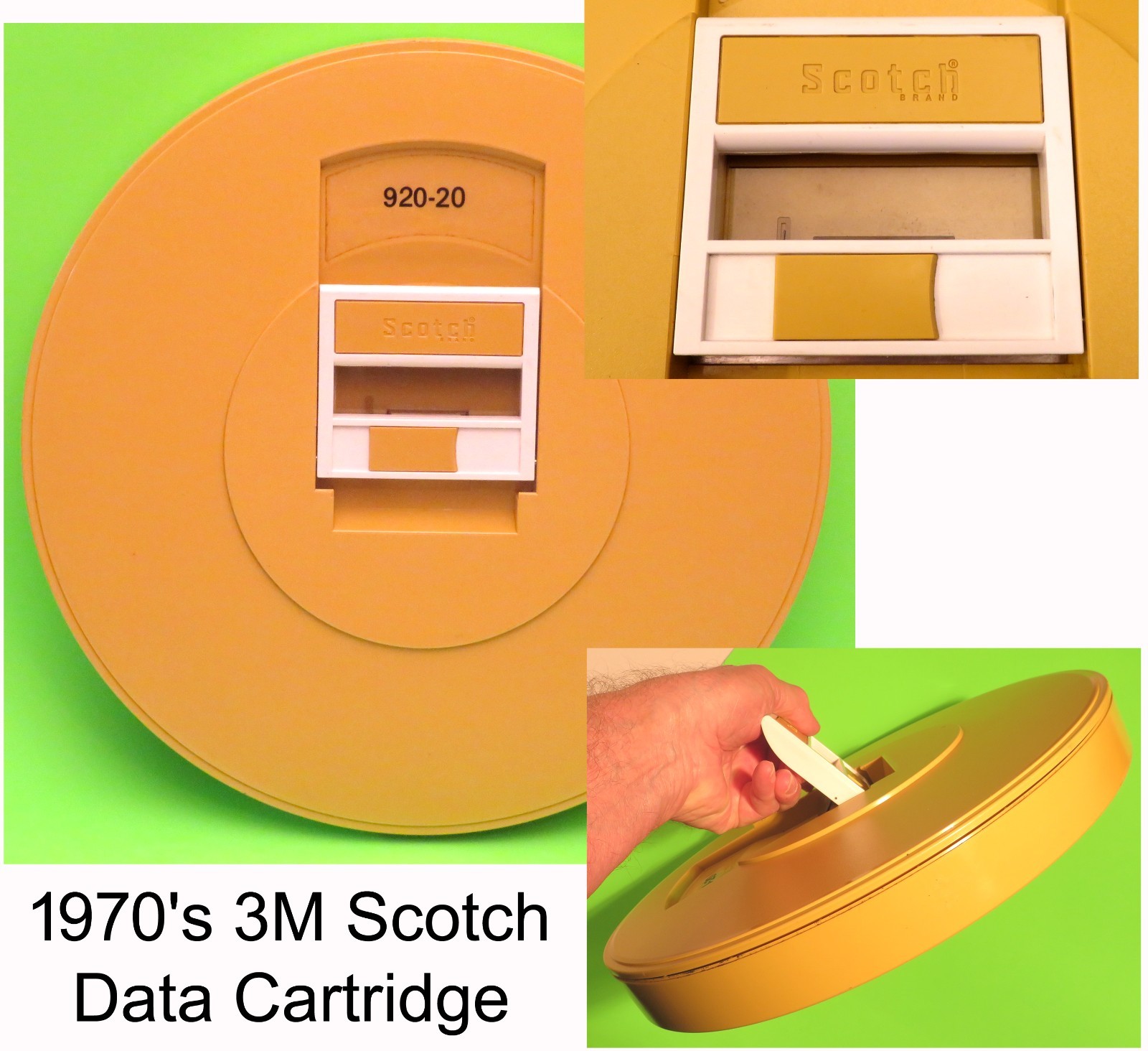 Vintage 1970’s Scotch Removable Hard Disk Data Cartridge – Pillsbury Co.