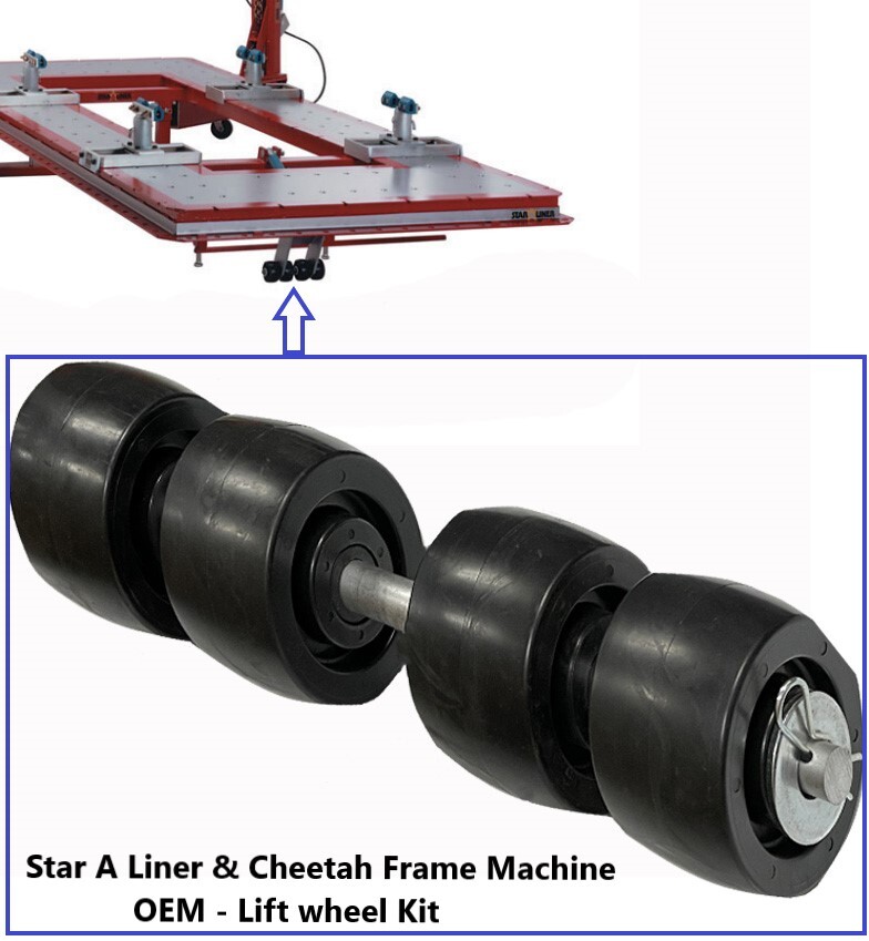 Star-A-Liner and Cheetah Frame Machine Lift Wheel Assembly