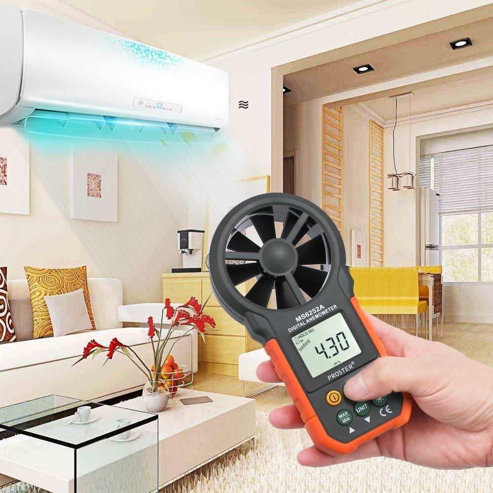 Handheld Digital - Portable Wind Speed Meter CFM Meter Wind Gauge Anemometer