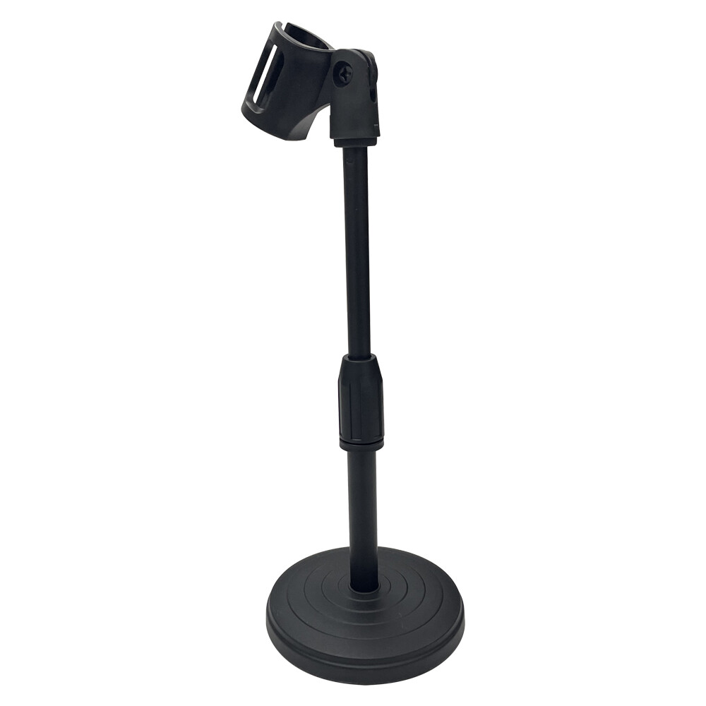 Black Adjustable Desktop Microphone Stand Portable Scalable Lifting Holder