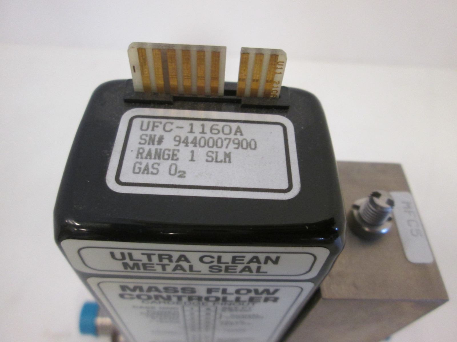 Unit Instruments, UFC-1160A, Mass Flow Controller, 1 SLM, O2, Used
