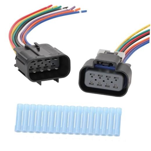 8 Pin Headlights Connector Harness Plug Wire Fit for Chevrolet Silverado 1500