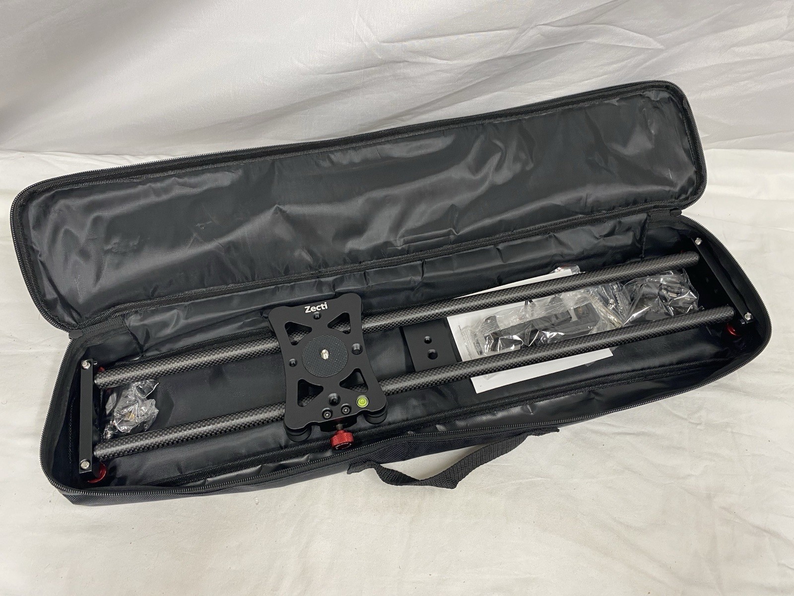 Zecti Camera Slider 24" / 60 cm Adjustable Carbon Fiber Dolly Track w/ Case