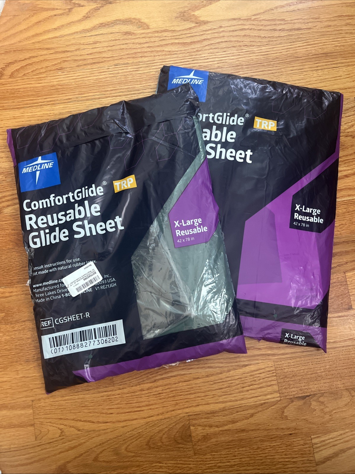 XL Medline Comfort Glide Repositioning Sheets 630-lb. Cap, 42" x 78" Reusable