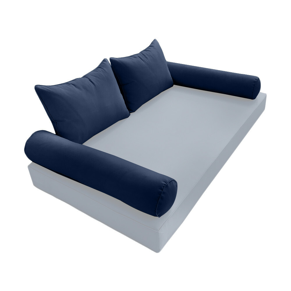 |SLIPCOVER ONLY| S4 Outdoor Bolster Backrest Pillow Covers Same Piped Crib AD101