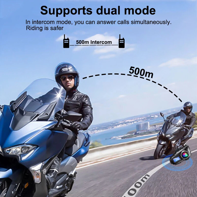 Bluetooth Full Face Motorcycle Intercom Helmet With Wireless Bluetooth Headset