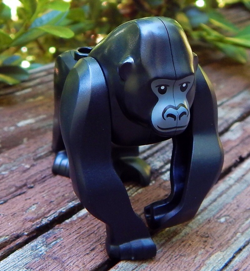 NEW LEGO GORILLA from jungle explorer helicopter at base camp 60437 monkey