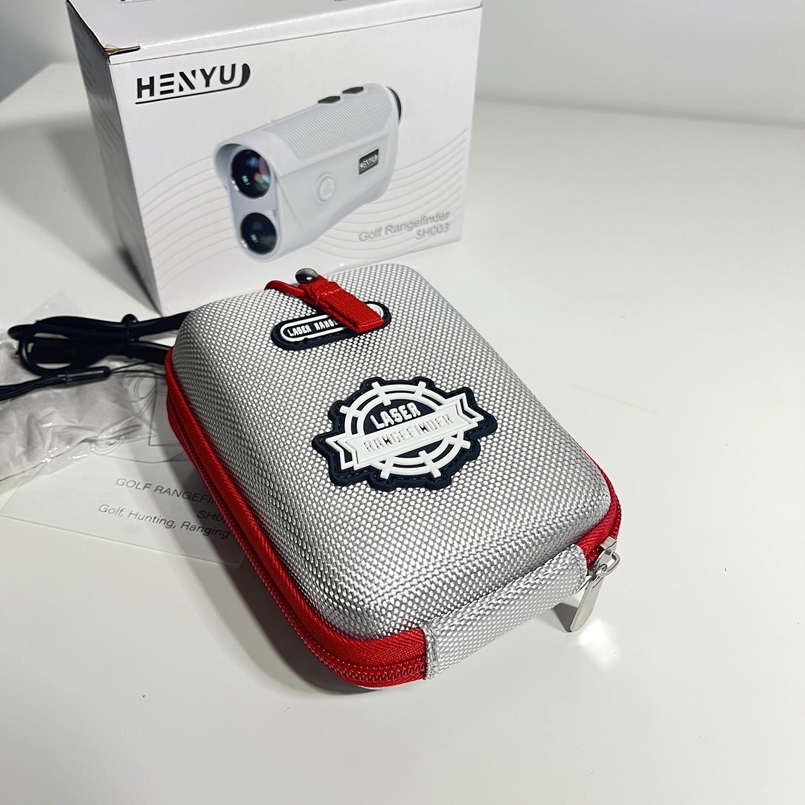 HENYU SH003 Golf Laser Rangefinder White Rechargeable Hunting Targeting