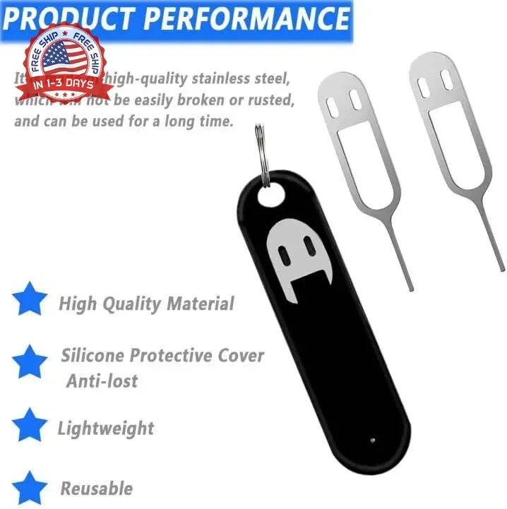 6 Pack SIM Card Removal Tool, Sim Card Tray Opening Tool Eject Pins Needle Opene
