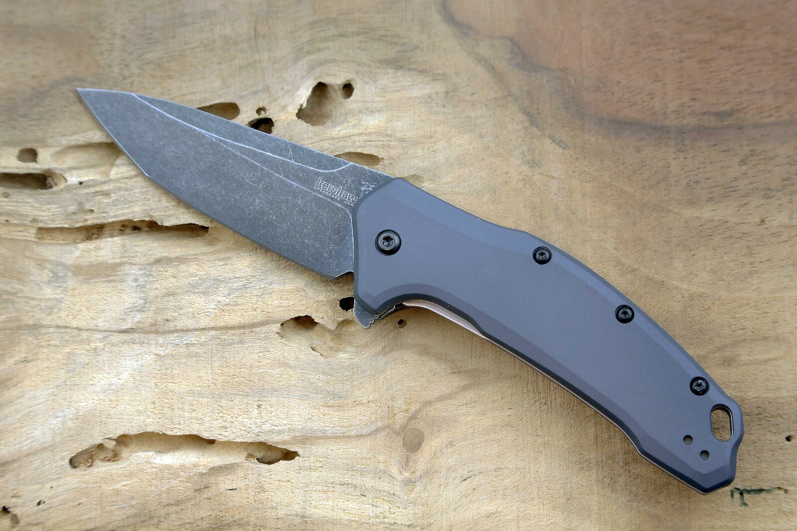1776TGRYBW Kershaw Tanto Point Flag Logo Pocket knife assisted opener New Blem