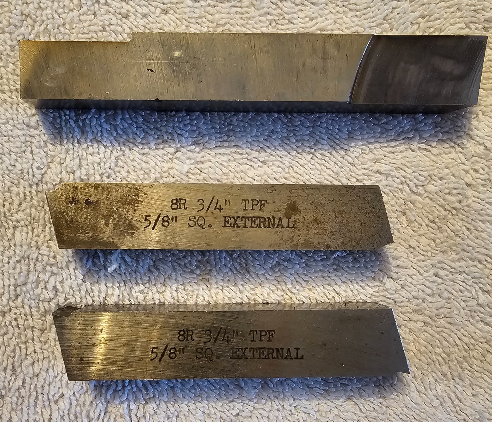 19 NEW AND USED LATHE HSS CUTTING TOOLS VARIOUS SIZES