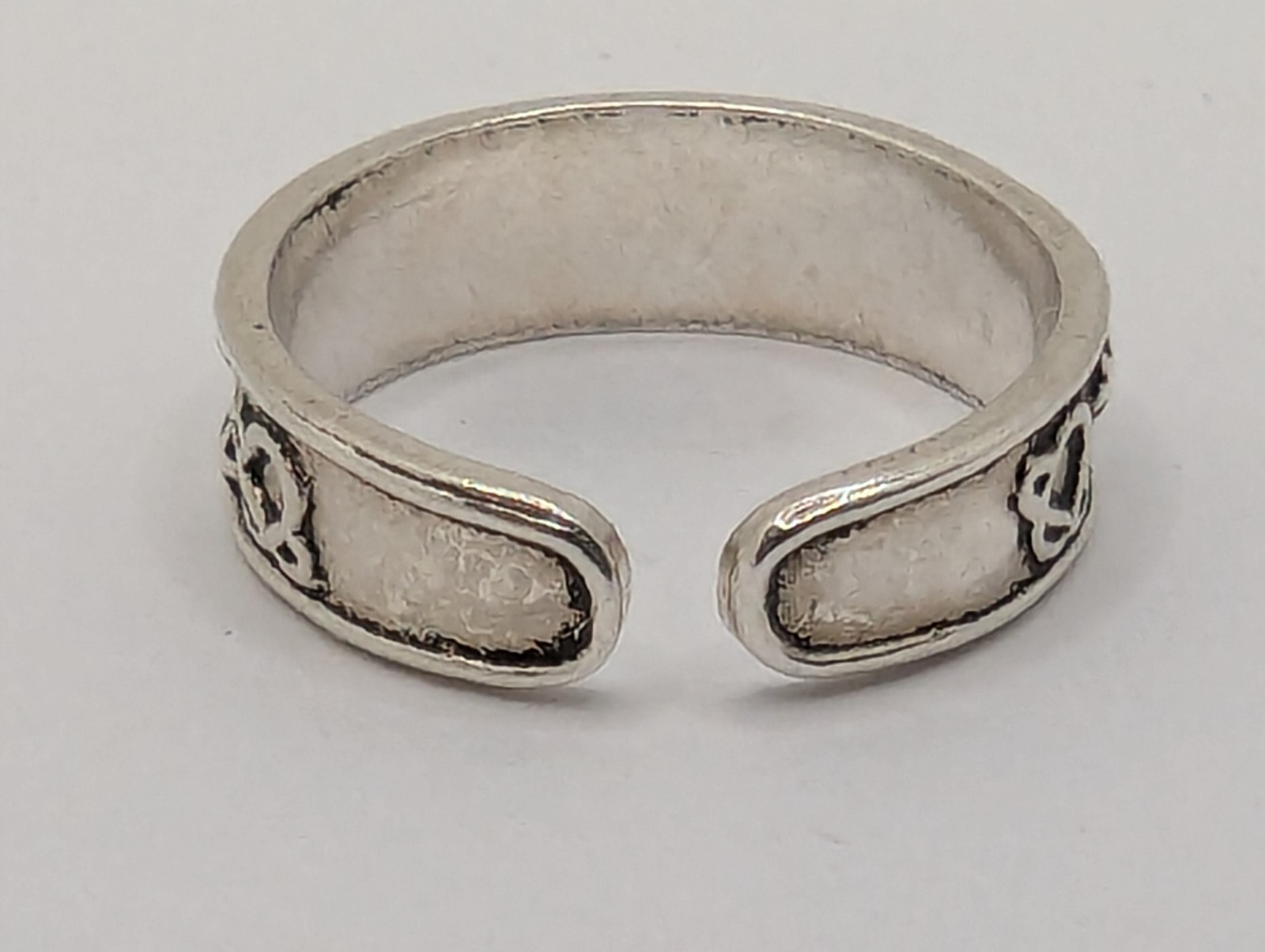 Sterling Silver Toe Ring Planets Design. Adjustable Size. 925 Sterling Silver
