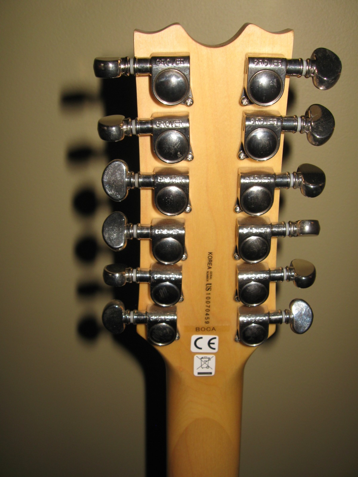 DEAN BOCCA 12 STRING ELETRIC GUITAR & HARDSHELL CASE