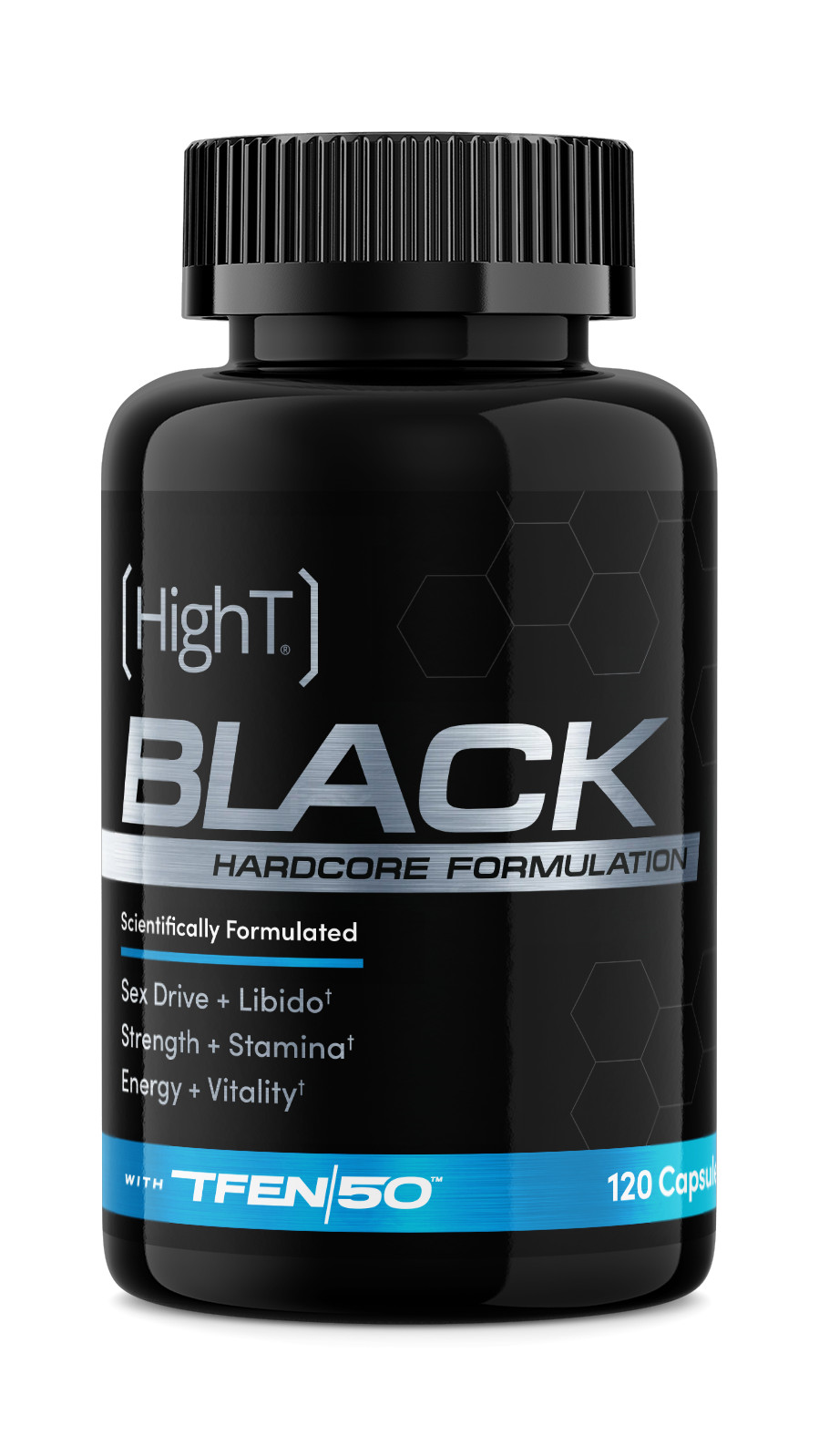 High T Black Natural Testosterone Support 120ct - Strength, Energy, Vitality