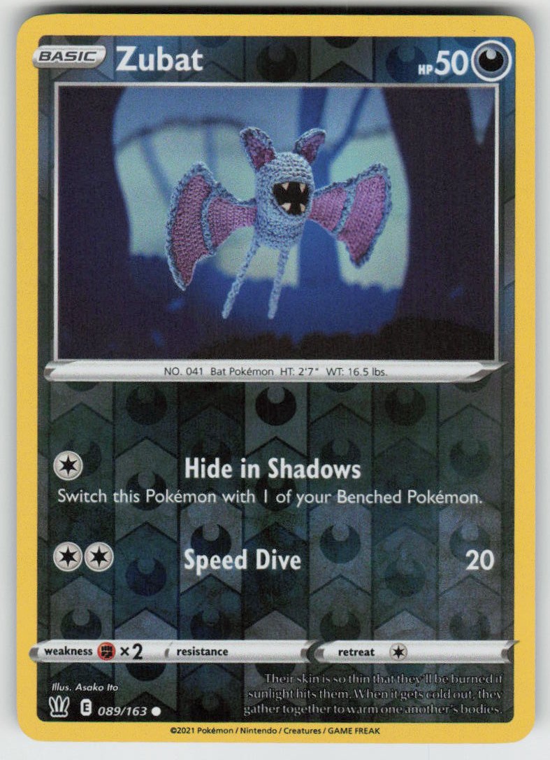 PO-04 Reverse Holo Zubat 089/163 Common SWSH05: Battle Styles NM
