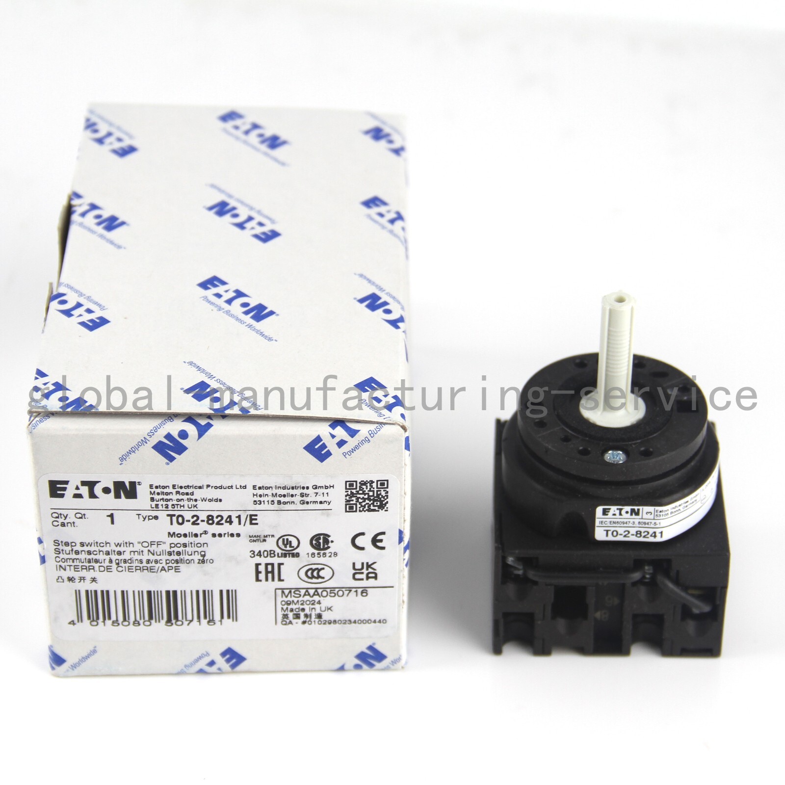 New EATON MOELLER T0-2-8241/E Switch
