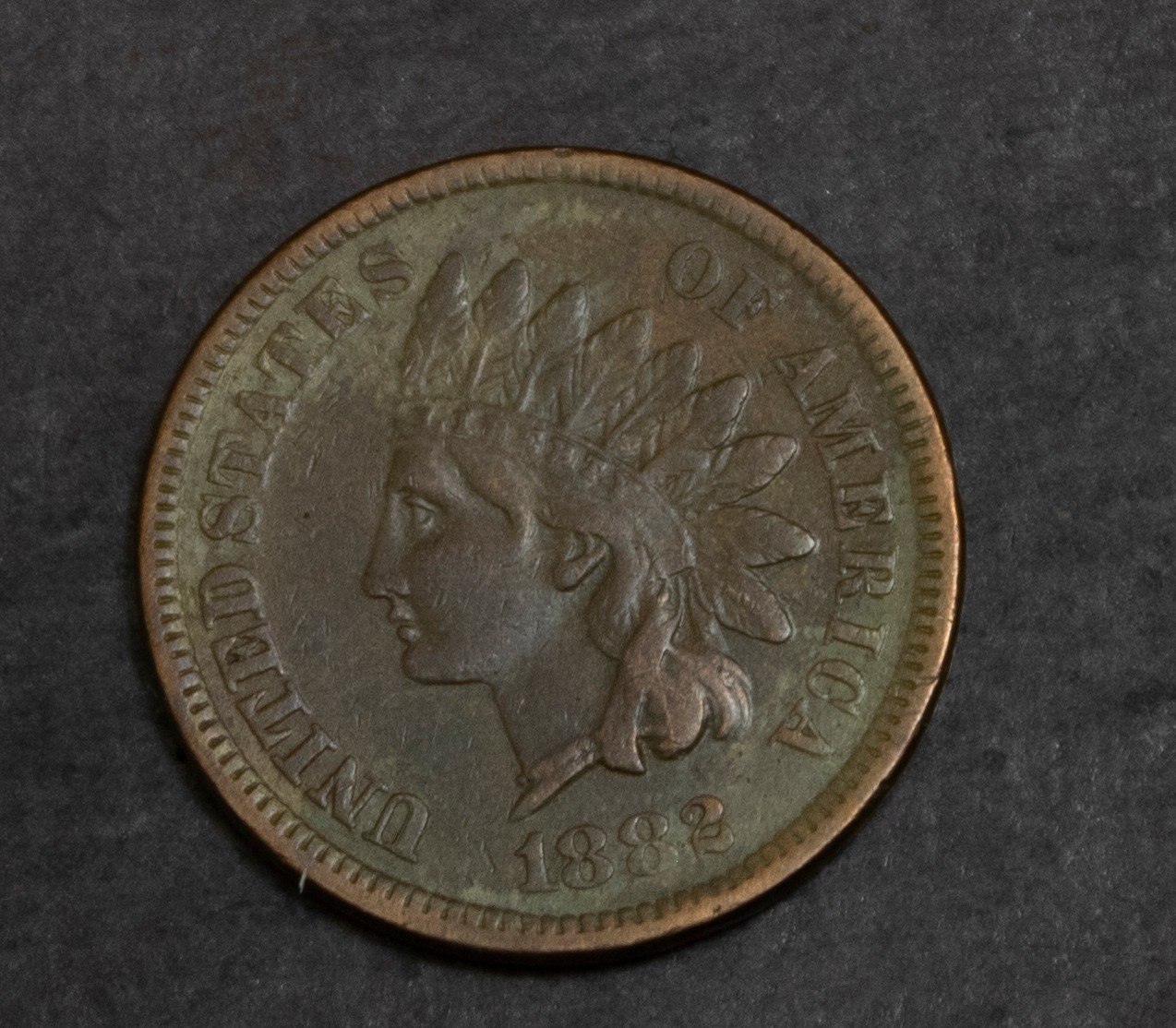 1882 Indian Cent Choice XF Details..........Lot  5647