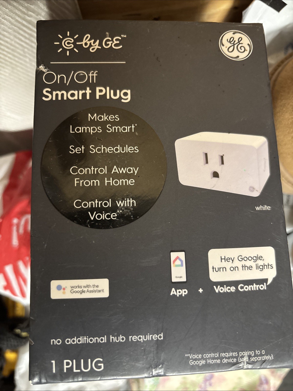 C by GE On/Off Smart Plug with Smart Bridge Wi-Fi White ** New in Box