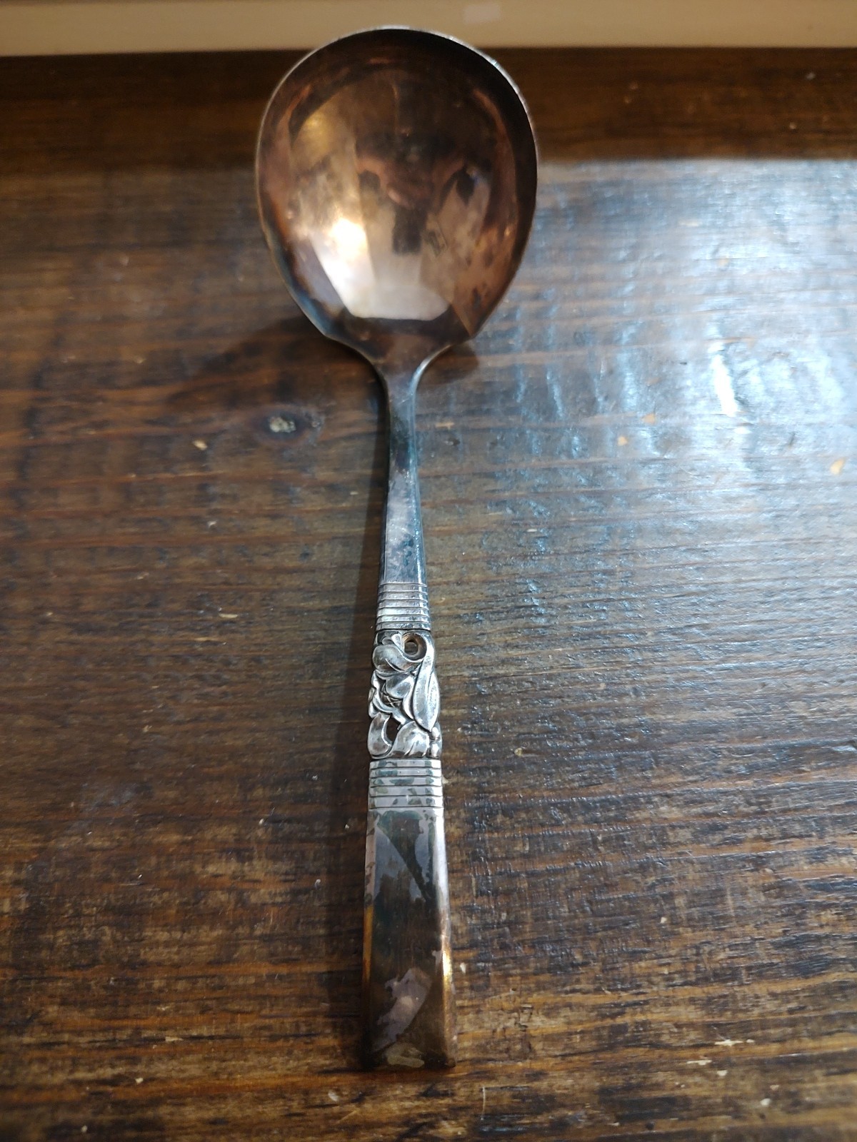 Morning Star Silverplate Gravy Ladle 7" Long Oneida Community 1948