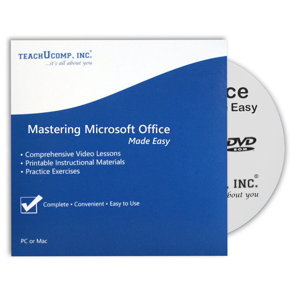 Learn MICROSOFT OFFICE PRO 2016/2013 Training Tutorial DVD & Digital Courses