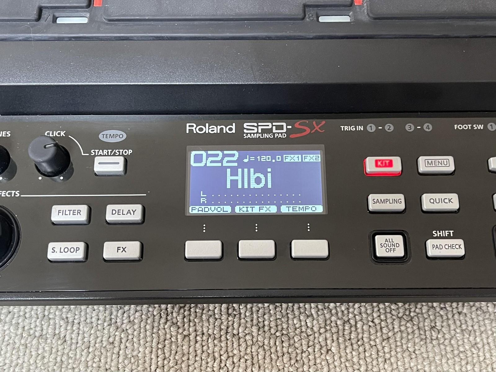 Roland SPD-SX Sampling Pad 9-Pad Digital Percussion MIDI USB Tested Working